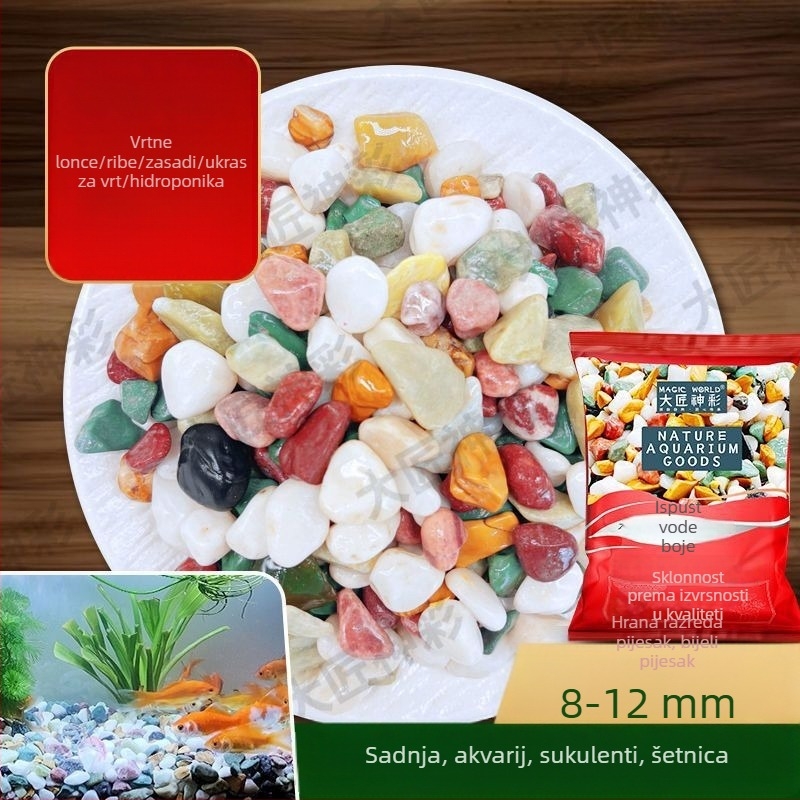 Prirodni Rain Flower kamenje za dno akvarija, površina za hidroponiku i ukras za sukulente.