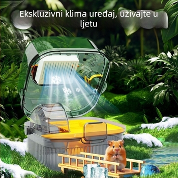 Kavez za hamstera – plastični, pravokutnog oblika, prenosiv i jednostavan za čišćenje