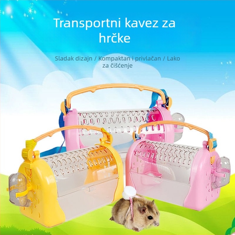 Prozirna torbica za hamstera preko ramena, plastična, marka Happy Parrot