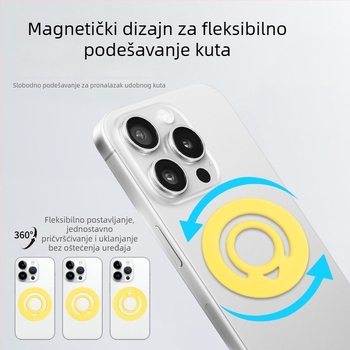 MagSafe magnetski držač prstena za telefon od tekućeg silikona – universalni, prilagodljivi, Lucky brend