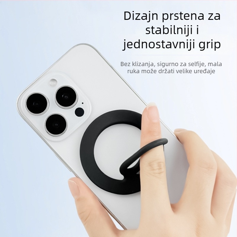 MagSafe magnetski držač prstena za telefon od tekućeg silikona – universalni, prilagodljivi, Lucky brend
