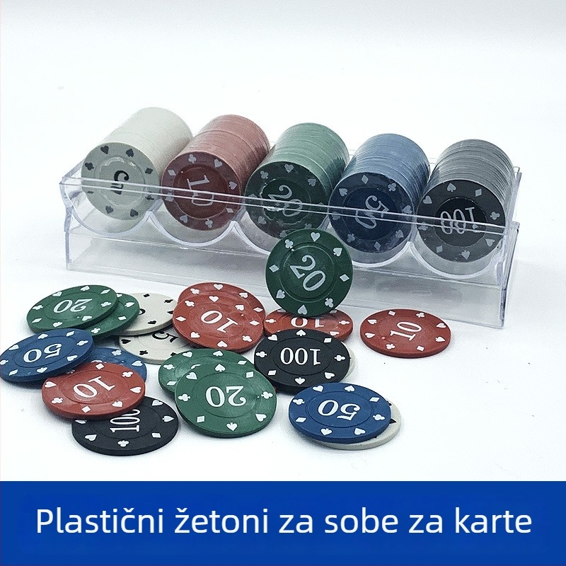 Čipovi za Mahjong i društvene igre | plastični čipovi brenda Rum, 24 kom., prilagodljivi, pogodni za šah i kartične igre