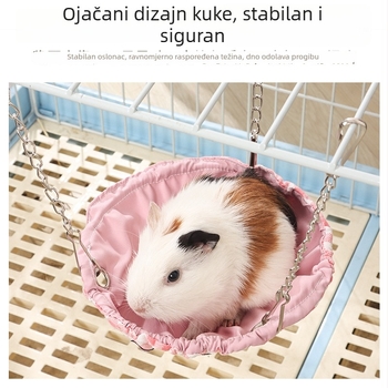 Vodootporan hamster viseći krevet i spavaća vreća za male kućne ljubimce – za sve sezone, jednostavno za čišćenje, pogodno za hamstere, Sugar Glider i ptice