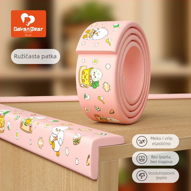 Dječji zaštitnik kutova stola, mekana navlaka, zaštita od udara