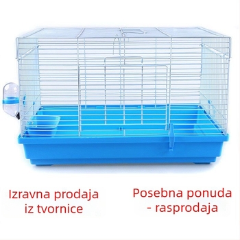 Kavez za hrčka, plastičan, pravokutnog oblika, prijenosan, za unutarnju i vanjsku upotrebu