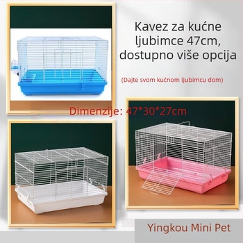 Kavez za hrčka, plastičan, pravokutnog oblika, prijenosan, za unutarnju i vanjsku upotrebu