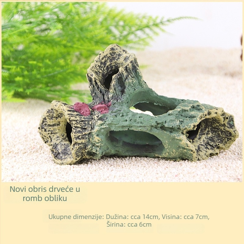 Dekor akvarijskog krajolika – plastika, stil Moss Micro Landscape, za stvaranje emocionalne atmosfere, težina 1,0 kg