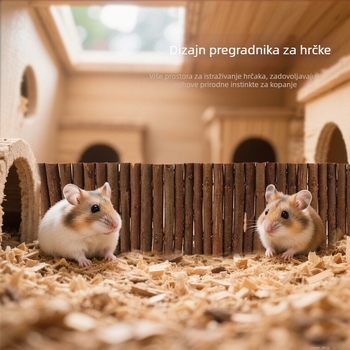 Set igračaka za hamstere: tunel od vrbovih grana, gnijezdo, ljuljačka, hamak, ljestve i ograda; za Totoro; porijeklo Zhejiang; marka Pet taro
