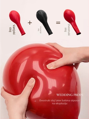 Vjenčani balon luk – Materijal: papir; Oblik: rep kugla; Vrsta balona: pada na zemlju; Marka: Default item; Kategorija: Baloni
