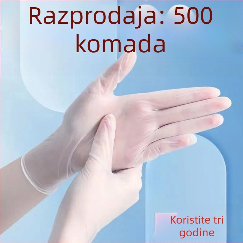 Rukavice za jednokratnu upotrebu za hranu od TPE, debele, prozirne, za catering i kućnu upotrebu, jedan komad