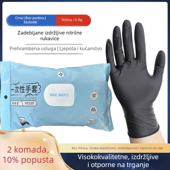 Rukavice za jednokratnu upotrebu, ojačane gumom lateksom PVC-om, prehrambene klase, za catering, kuhinju i kućne poslove, vodootporne i izdržljive.