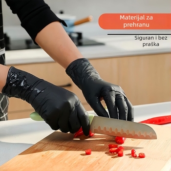 Nitril jednorazne rukavice, debeli, za prehrambenu industriju – otporne na ulje i vodu