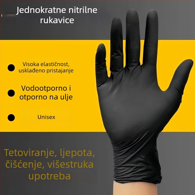 Nitril jednorazne rukavice, debeli, za prehrambenu industriju – otporne na ulje i vodu