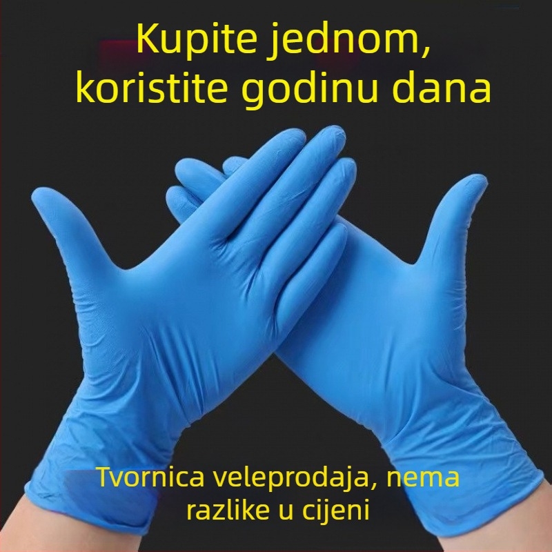 Jednokratne rukavice - plastičan materijal; debljina ≤0.05 mm; jedne boje uzorak; moguć otisak logotipa; 100 komada