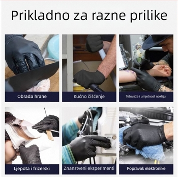 Jednokratne nitril rukavice za kozmetičke salone i masažu, 220 g, pogodne za produženje trepavica, manikuru i tetoviranje