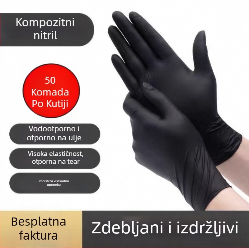 Jednokratne nitril rukavice za kozmetičke salone i masažu, 220 g, pogodne za produženje trepavica, manikuru i tetoviranje
