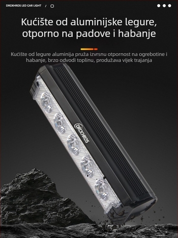 DRCKHROS prednje svjetlo za planinski bicikl – 6600 lumena, USB-C punjenje, tijelo od aluminijske legure, vijčana montaža, za noćnu vožnju