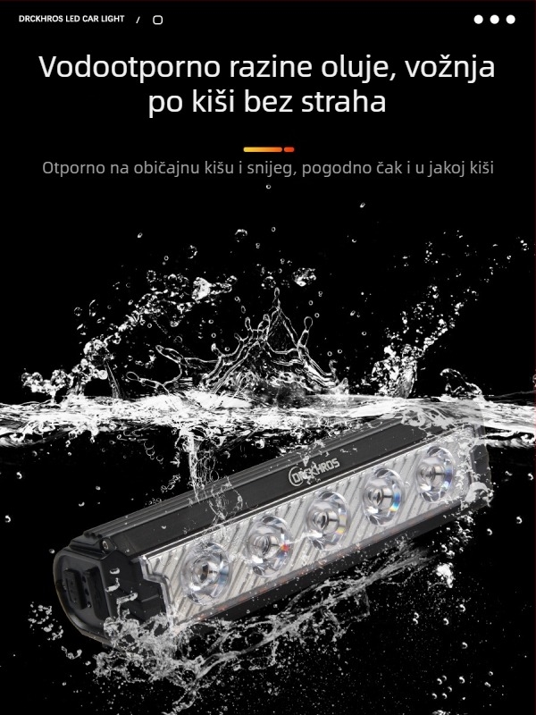 DRCKHROS prednje svjetlo za planinski bicikl – 6600 lumena, USB-C punjenje, tijelo od aluminijske legure, vijčana montaža, za noćnu vožnju