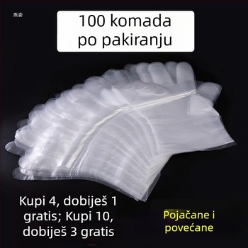 Debljane jednokratne rukavice za frizerske salone – materijal od svile cvijeta, uzorak 69850, za salone, biorazgradivo