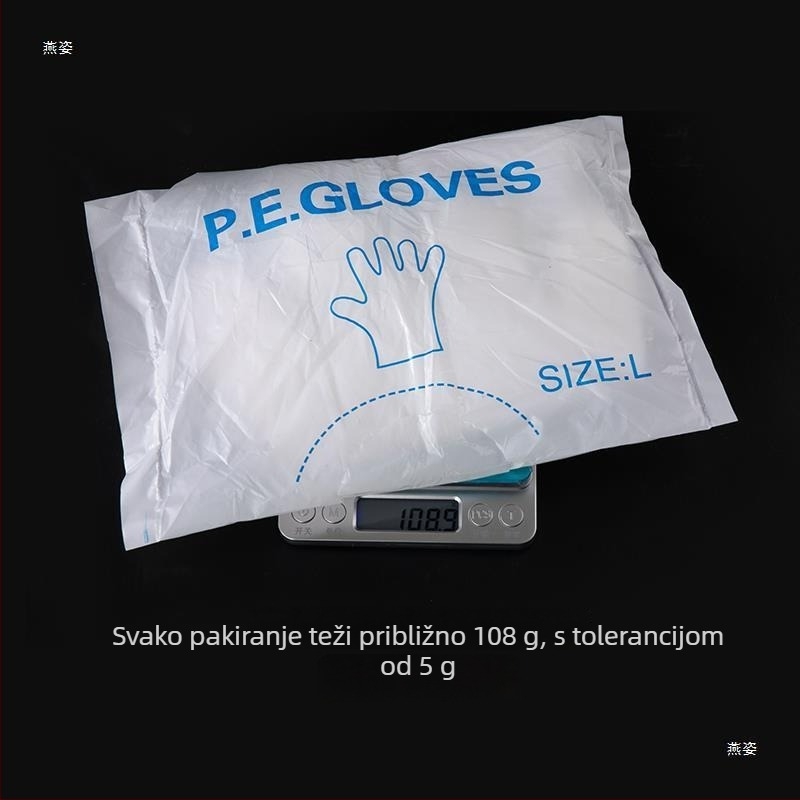 Debljane jednokratne rukavice za frizerske salone – materijal od svile cvijeta, uzorak 69850, za salone, biorazgradivo