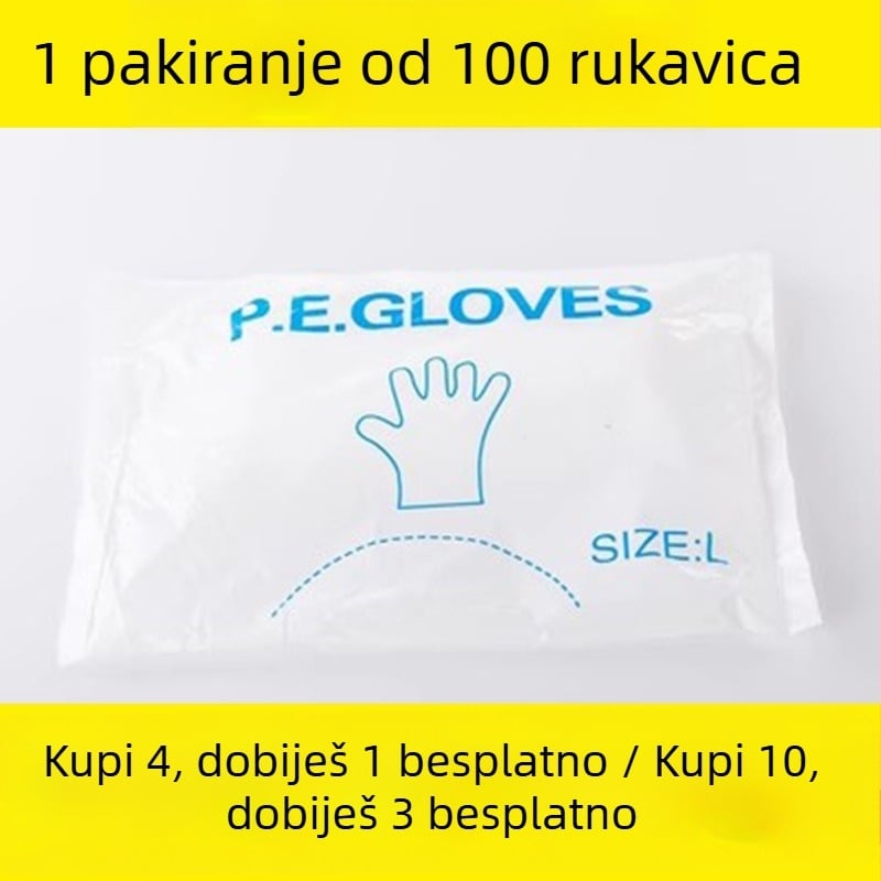 Debljane jednokratne rukavice za frizerske salone – materijal od svile cvijeta, uzorak 69850, za salone, biorazgradivo