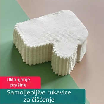 Jednokratne rukavice za brisanje prašine, elektrostatsko uklanjanje prašine, poliester, uobičajena debljina, 10 kom./pakiranje