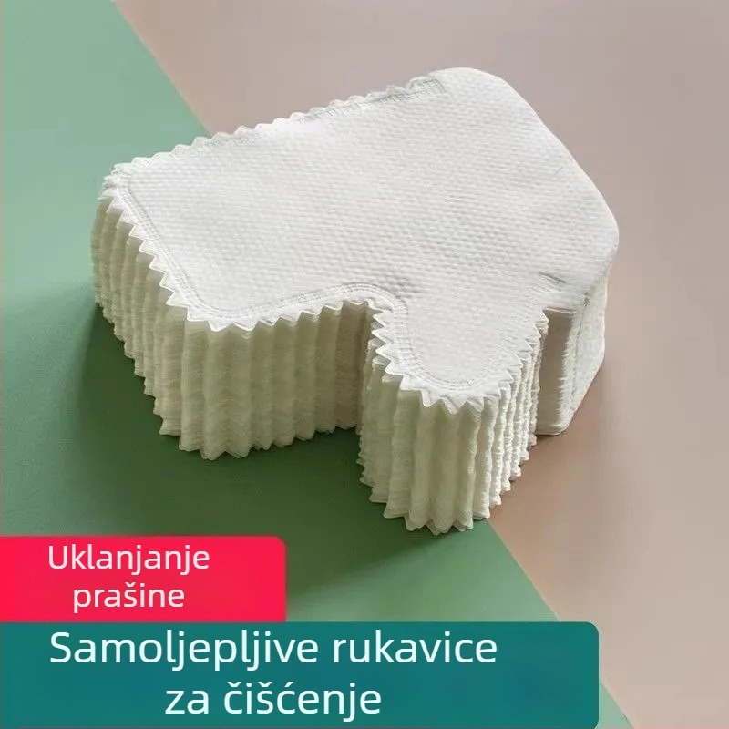 Jednokratne rukavice za brisanje prašine, elektrostatsko uklanjanje prašine, poliester, uobičajena debljina, 10 kom./pakiranje