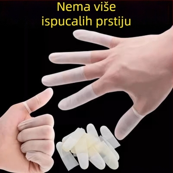 Jednokratni latex zaštitnici za prste s mat završnom obradom, zaštita vrha prsta, hidratacija, vodootporno