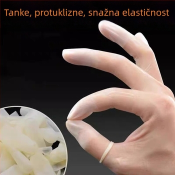 Jednokratni latex zaštitnici za prste s mat završnom obradom, zaštita vrha prsta, hidratacija, vodootporno