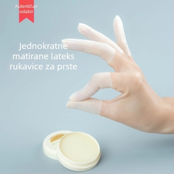 Jednokratni latex zaštitnici za prste s mat završnom obradom, zaštita vrha prsta, hidratacija, vodootporno