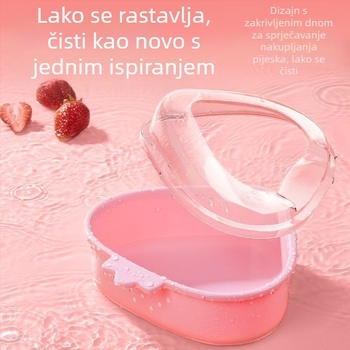 Hamster posuda za kupanje i toaletu – plastika, dvostruka uporaba, Bucatstate/Bucatstar