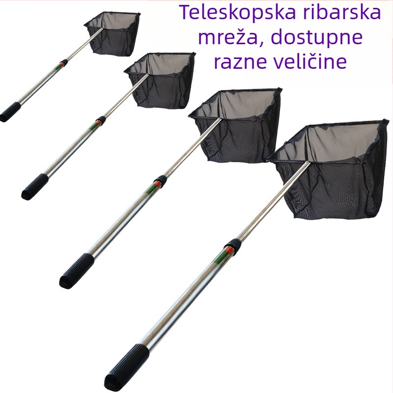 Mreža za akvarij iz nehrđajućeg čelika, razvlačna, marka Fuxiang, za zlatne ribe, težina 0.4