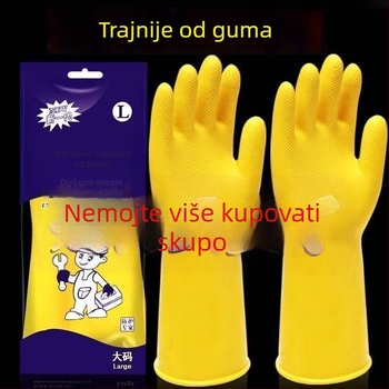 Jednokratne nitrilne debele rukavice za pranje posuđa i rublja – vodootporne, otporne na habanje, unisex kućne rukavice