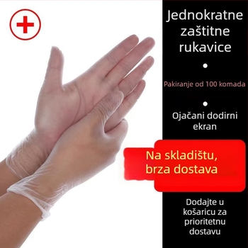 Jednokratne rukavice, prehrambene PVC s latexom i nitrilom, deblje, za kuhinju, catering, pečenje i higijenu te salone ljepote