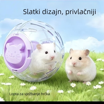 Hamster Running Ball Toy – prozirna plastična kugla za sprječavanje gubitka (Materijal: Plastika; Značka: Druga; Kategorija: Hrana za kućne ljubimce; Uvoz: Ne)
