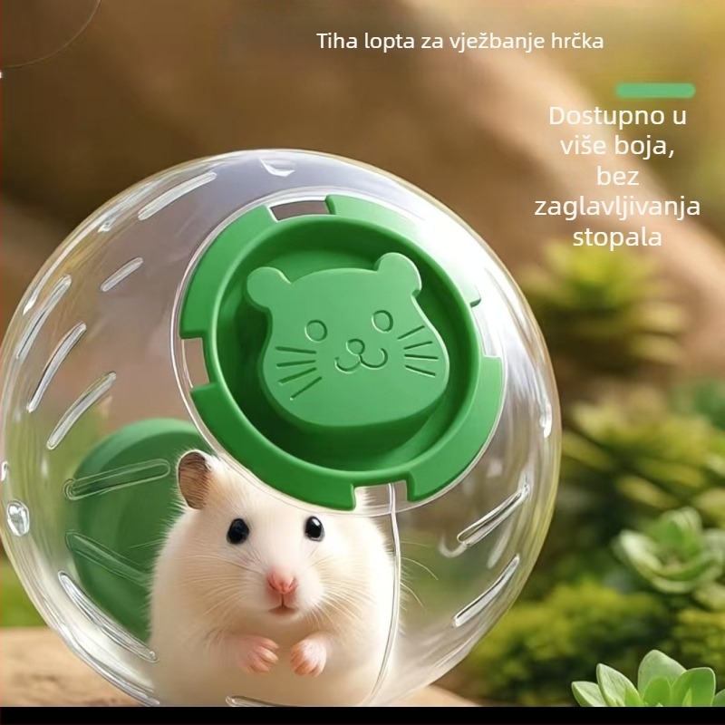 Hamster Running Ball Toy – prozirna plastična kugla za sprječavanje gubitka (Materijal: Plastika; Značka: Druga; Kategorija: Hrana za kućne ljubimce; Uvoz: Ne)