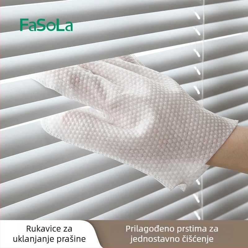 FaSoLa jednokratne rukavice za uklanjanje prašine – netkani materijal, uobičajena debljina, 100 komada u kutiji