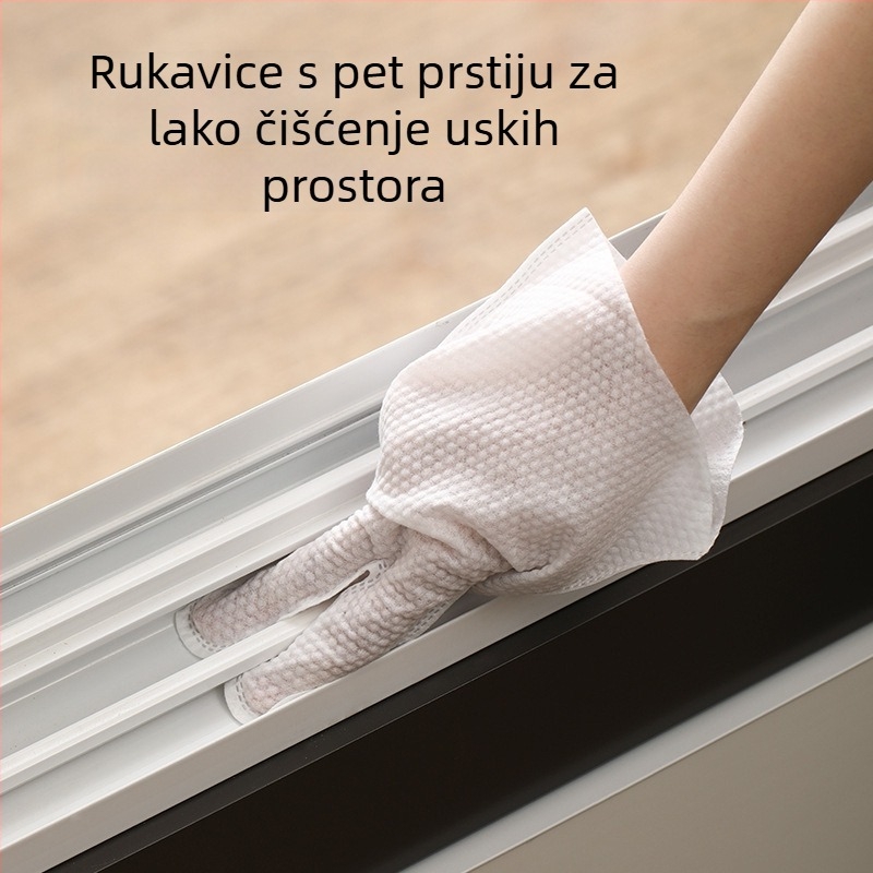 FaSoLa jednokratne rukavice za uklanjanje prašine – netkani materijal, uobičajena debljina, 100 komada u kutiji