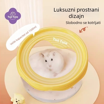 Prozirna plastična posuda za kupanje hamstera, dvostruka namjena – kupanje i WC, podrijetlo: Kina, marka: Drugo