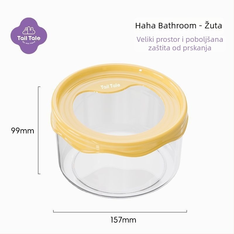 Prozirna plastična posuda za kupanje hamstera, dvostruka namjena – kupanje i WC, podrijetlo: Kina, marka: Drugo