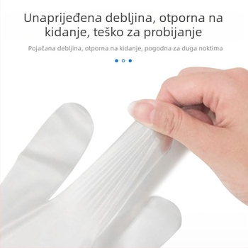 INTCO Medical Jednokratne TPE rukavice – kvalitete za hranu, prozirne, debele i izdržljive