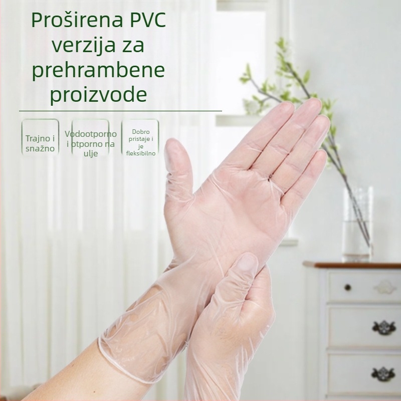 Jednokratne rukavice za pranje kose, za frizerske salone, profesionalne, debeli PVC