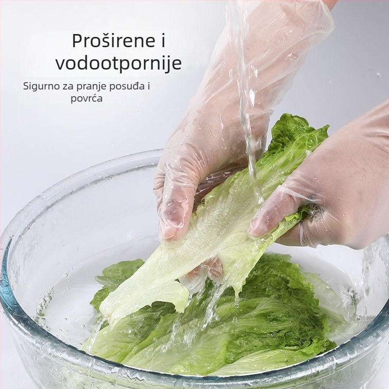 Jednokratne rukavice za pranje kose, za frizerske salone, profesionalne, debeli PVC
