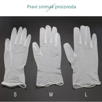 Wei Sheng jednokratne PVC rukavice za ljepotu i njegu – zaštitne rukavice za kozmetiku, hotelske i svakodnevne uporabe