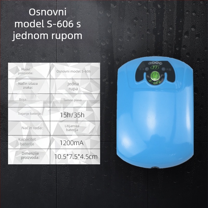 Fisherman's Companion Pumpa za kisik u akvariju, 3W, baterija 2000mAh, težina 200g