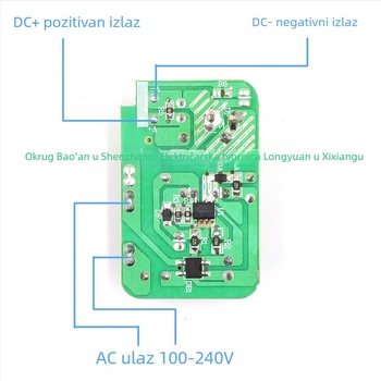 DC 5V 2A napajajući modul s bočnim priključkom i kontaktom — napajanje sprekidačem