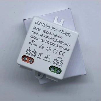LED napajanje s konstantnim naponom, DC12V, 10W, AC-DC ulaz, prekidač, CE