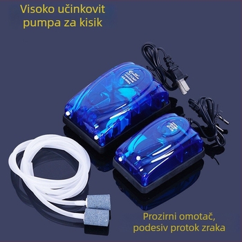 Teqiang pumpa za kisik akvarija, ultra tiha, napajanje iz mreže, visoka snaga za kućnu upotrebu