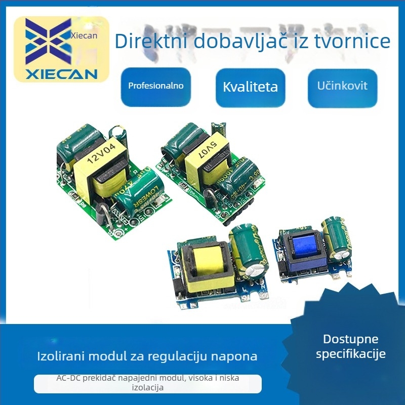 Modul napajanja 220V AC ulaz, 9V DC izlaz 0,5A, izolirani buck konverter, zaštita od pretjeranog strujnog opterećenja (Industrijski)