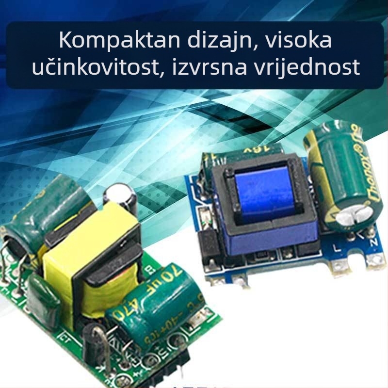 Modul napajanja 220V AC ulaz, 9V DC izlaz 0,5A, izolirani buck konverter, zaštita od pretjeranog strujnog opterećenja (Industrijski)
